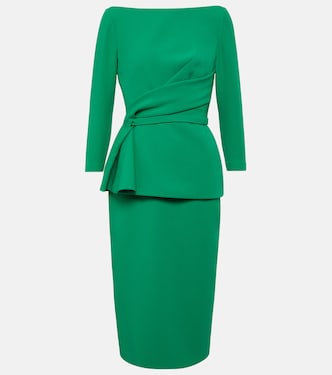Draped crêpe midi dress | Safiyaa