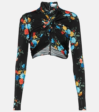 Bedrucktes Cropped-Top aus Jersey | Rabanne