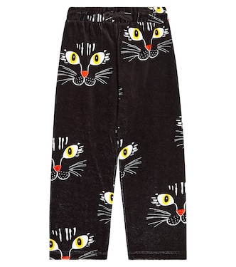 Printed velour sweatpants | Mini Rodini