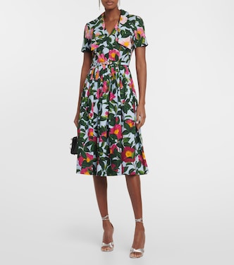 Midikleid aus Popeline | Oscar de la Renta