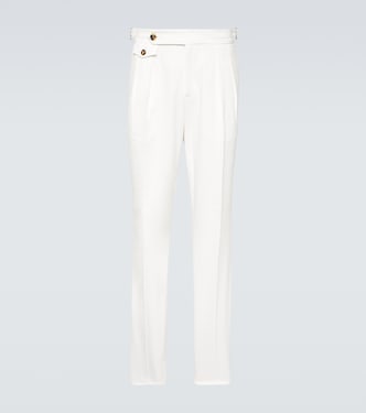 Pantalones rectos de algodón | Brunello Cucinelli