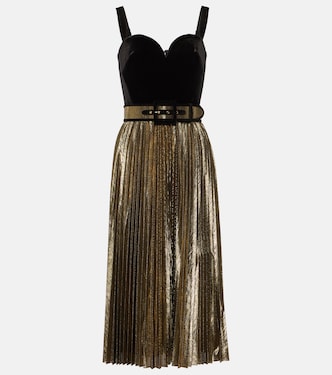 Josie velvet bustier midi dress | Rebecca Vallance