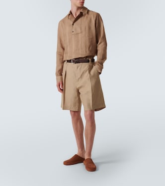 Reinga linen Bermuda shorts | Loro Piana