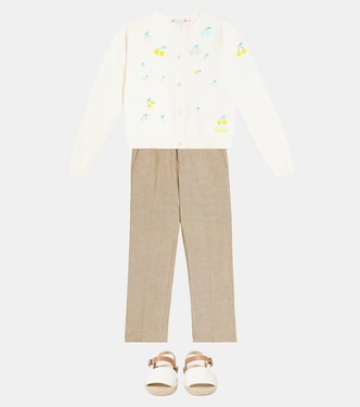 Pantaloni regular Peter in cotone e lino | Bonpoint