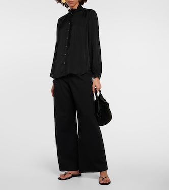 Bluse aus Satin | Velvet