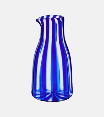 Dolcevita Stripe Murano glass carafe | Aquazzura Casa