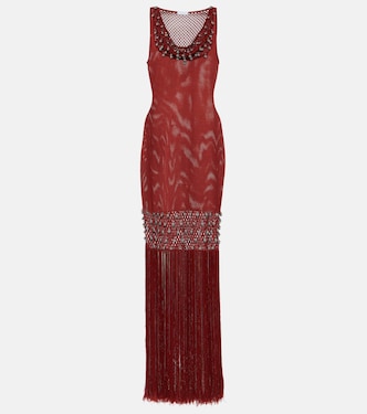 Embellished crochet midi dress | Rabanne