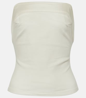 Crop top en denim sin tirantes | Entire Studios