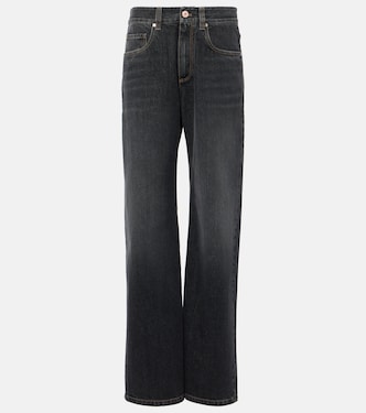 Jean ample à taille mi-haute | Brunello Cucinelli