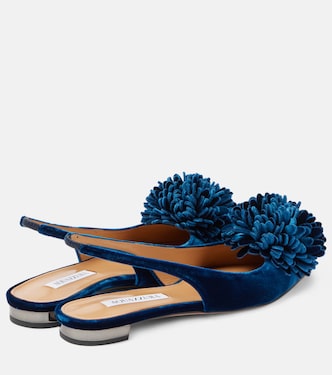 Ballerine slingback Couturier in velluto | Aquazzura