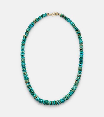 Collana in oro 9kt con turchesi | Ileana Makri