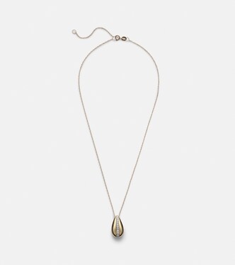 Halskette Pistachio aus 14kt Gelbgold mit Diamanten | Stone and Strand