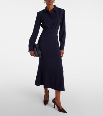 Robe midi en satin | Roland Mouret
