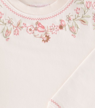 Felpa Dolores in cotone con ricamo | Bonpoint