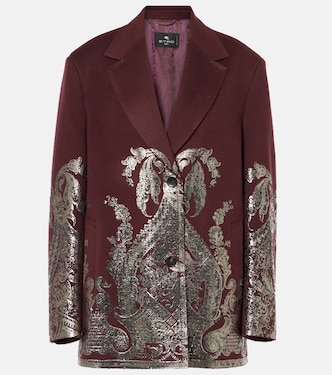 Embellished wool and cashmere  coat | Etro