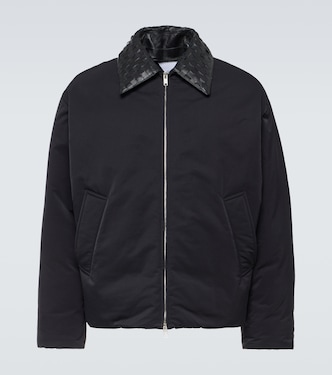 Intrecciato leather-trimmed down jacket | Bottega Veneta