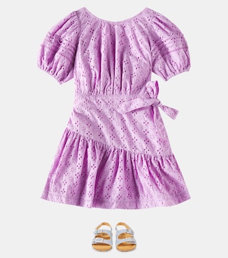 Abito Chantal in cotone sangallo | Poupette St Barth Kids