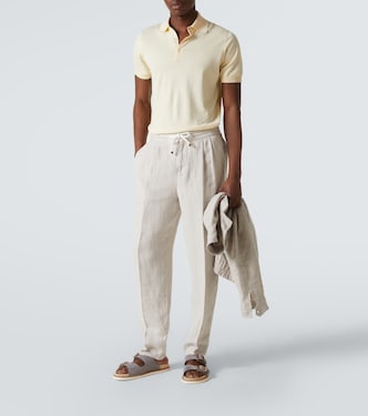 Sandalen aus Veloursleder | Brunello Cucinelli