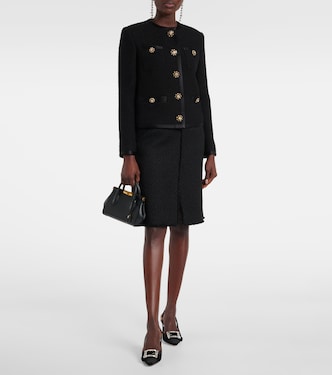 Veste en tweed de laine mélangée | Dolce&Gabbana