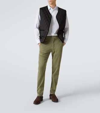 Pantalon chino à taille mi-haute | Kiton