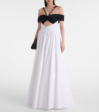 Abito lungo in cotone con cut-out | Giambattista Valli
