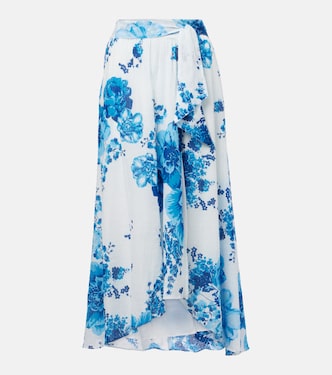 Falda larga Bilitis floral | Poupette St Barth