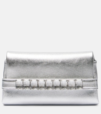 Kya metallic leather clutch | Jimmy Choo