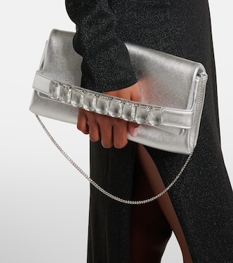 Kya metallic leather clutch | Jimmy Choo