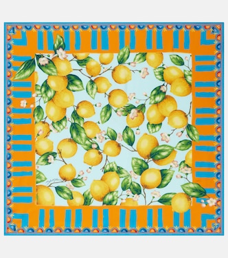 Printed silk twill scarf  | Dolce&Gabbana
