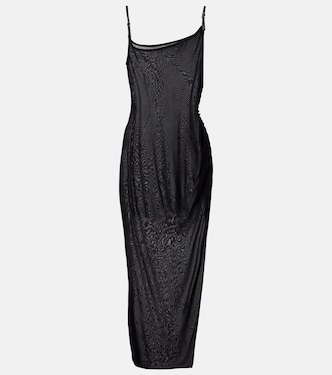 Abito lungo asimmetrico trasparente | Mugler