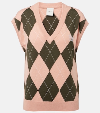 Avika argyle cotton-blend sweater vest | Varley