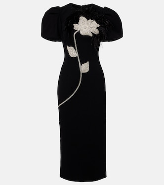 Vestido de cóctel de crepé adornado | Rebecca Vallance
