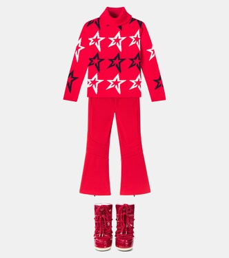 Intarsia wool turtleneck sweater | Perfect Moment Kids