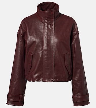 Bateman cropped leather jacket | Veronica Beard