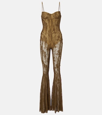 Floral lace jumpsuit | Norma Kamali