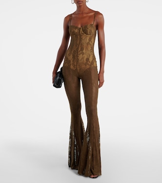 Floral lace jumpsuit | Norma Kamali