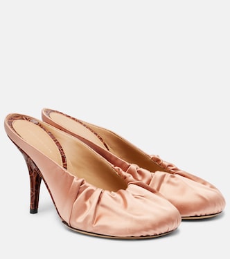 Mules 90 en satin | Dries Van Noten