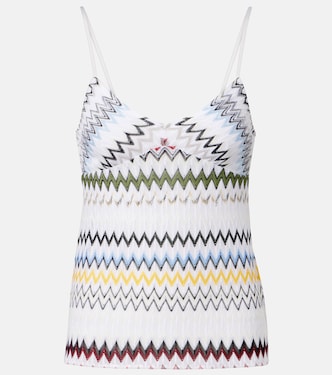 Chevron lamé tank top | Missoni