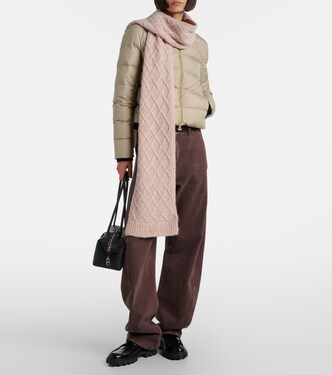 Écharpe brodée en alpaga mélangé | Moncler