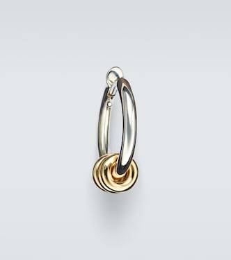 Einzelner Ohrring Nevine Max aus Sterlingsilber mit 18kt Gelbgold | Spinelli Kilcollin