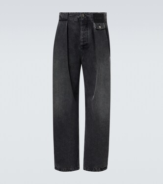 Pleated barrel-leg jeans | Loewe