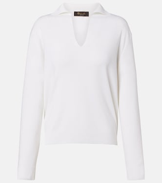 Siena silk and cotton polo sweater | Loro Piana