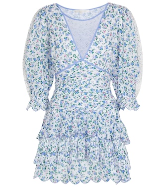 Marquise floral cotton minidress | LoveShackFancy