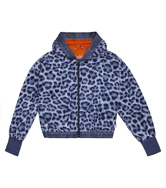 Ophelia zipped leopard-print hoodie | Molo