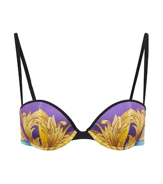 Top de bikini balconette estampado | Versace