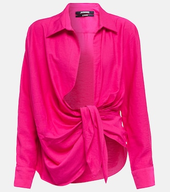 La Chemise Bahia tie-detail shirt | Jacquemus