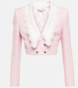 Chaqueta de tweed cropped | Alessandra Rich