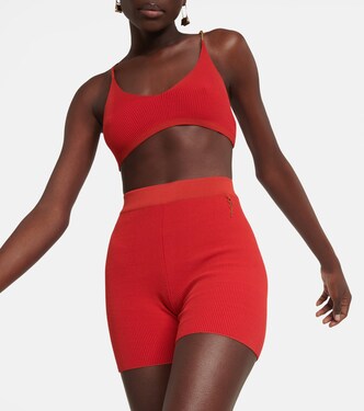 Top cropped Pralu in maglia a coste | Jacquemus