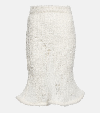 Falda en mezcla de lana semitransparente | Acne Studios