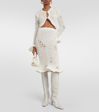 Jupe midi en laine mélangée | Acne Studios